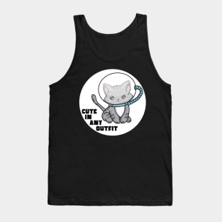 Cat in Space Loves Fashion Tank Top